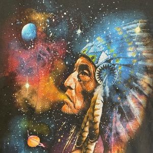 Graphic Tee vintage Galaxy unisex M